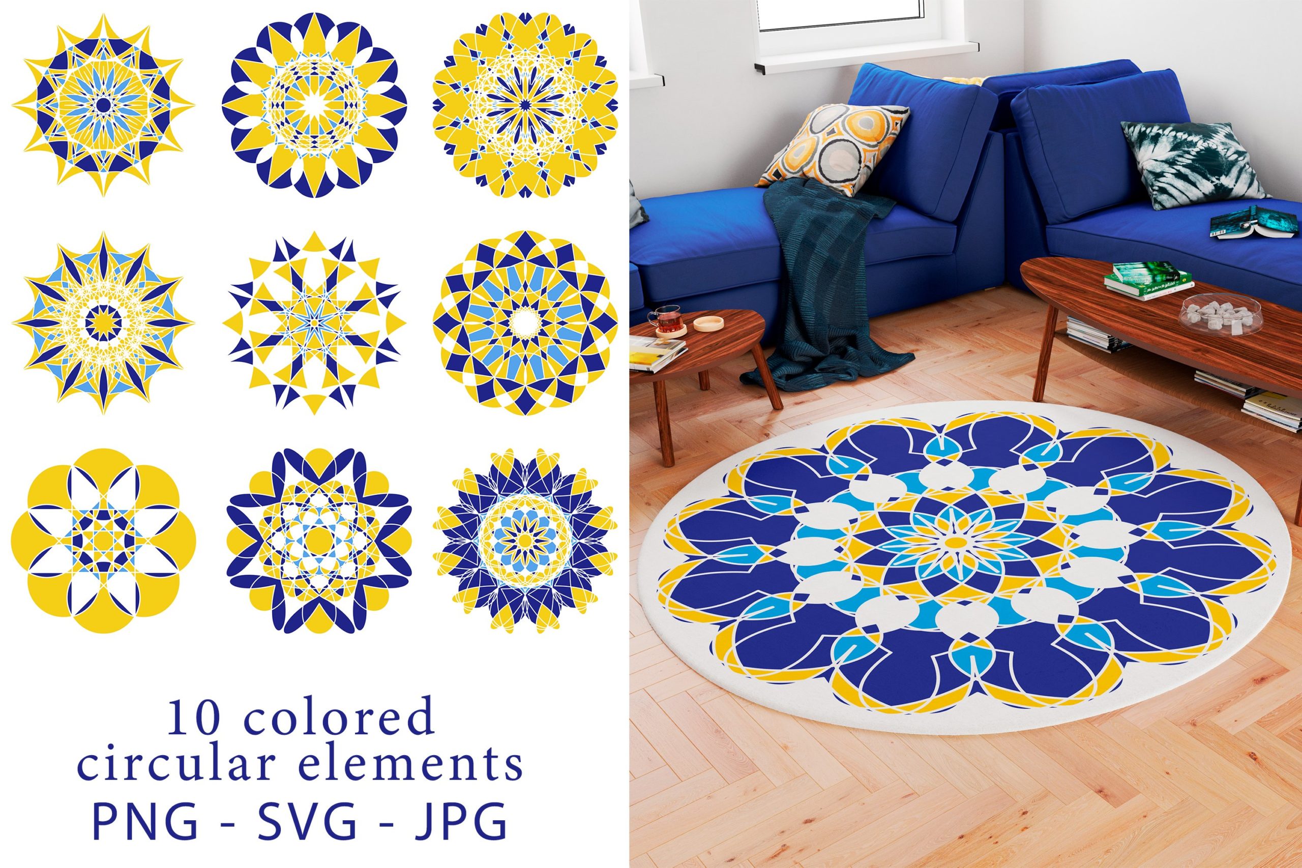 Azulejo Mandala svg for mandala decal