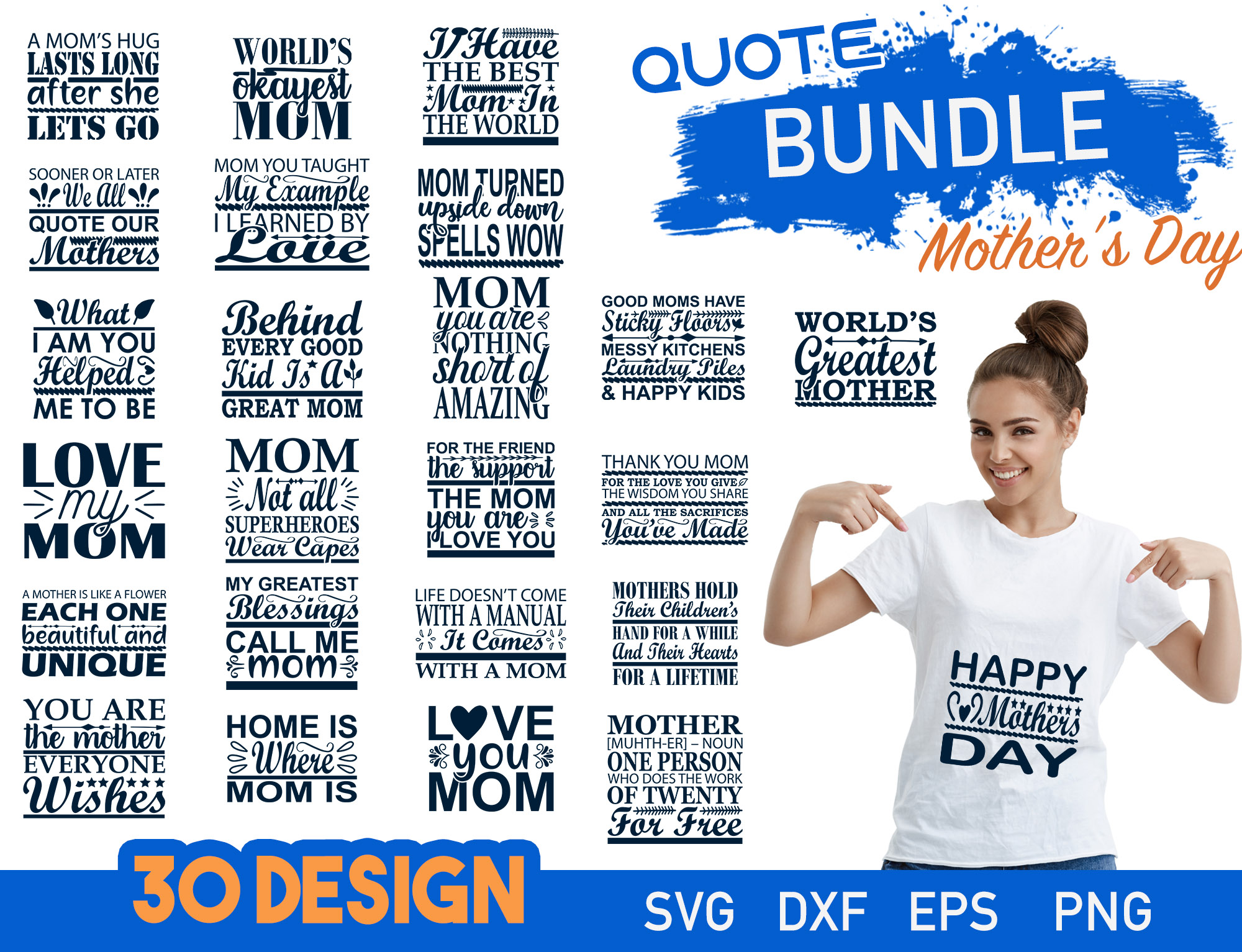 Mother's Day Quotes Designs Bundle2
