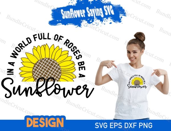 sunflower saying svg