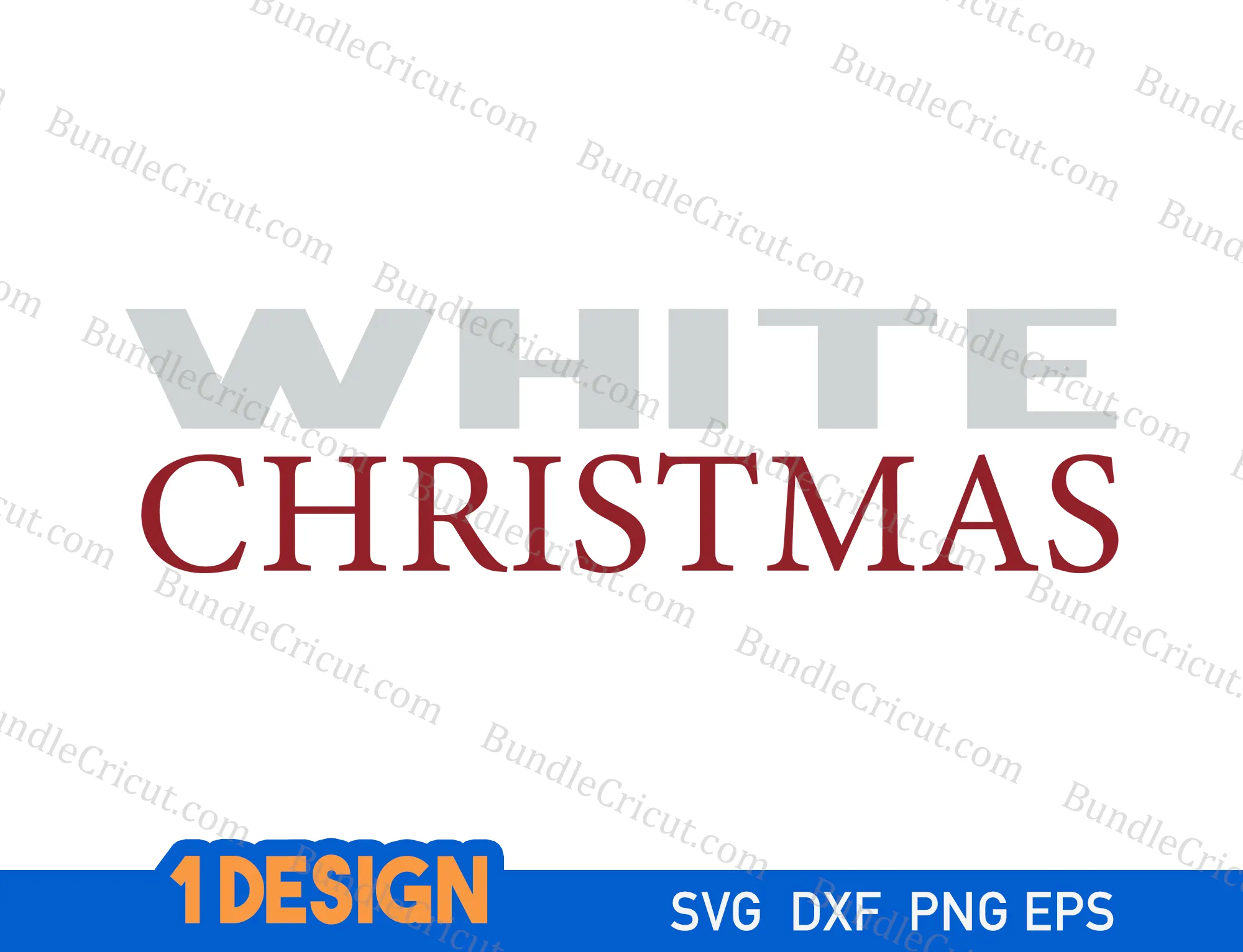 White Christmas svg